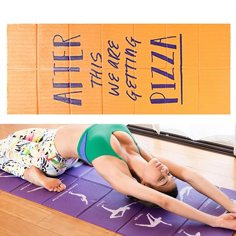 YM15C Portable Travel Thick Fold Yoga Pad Student Nnap Mat, Thickness: 5mm 