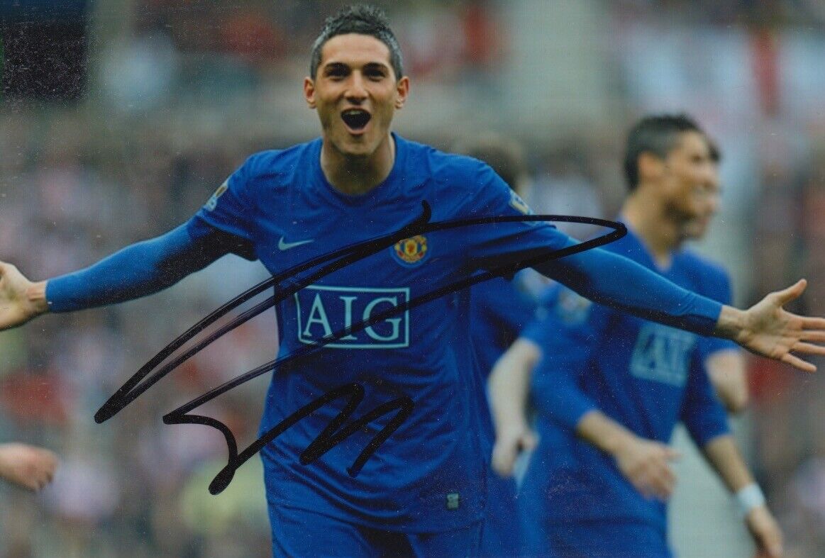 FEDERICO MACHEDA HAND SIGNED 6X4 Photo Poster painting MANCHESTER UNITED FOOTBALL AUTOGRAPH 1