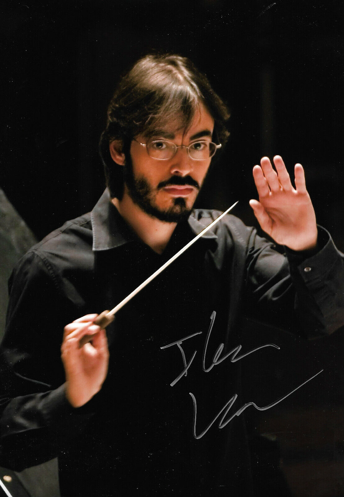 Ilan Volkov Conductor signed 8x12 inch Photo Poster painting autograph