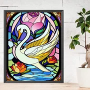Animal Stained Glass - Full Round - AB Diamond Painting(45*55cm)