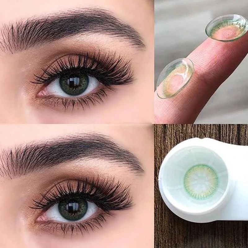 Cucumber green (12 months) contact lenses