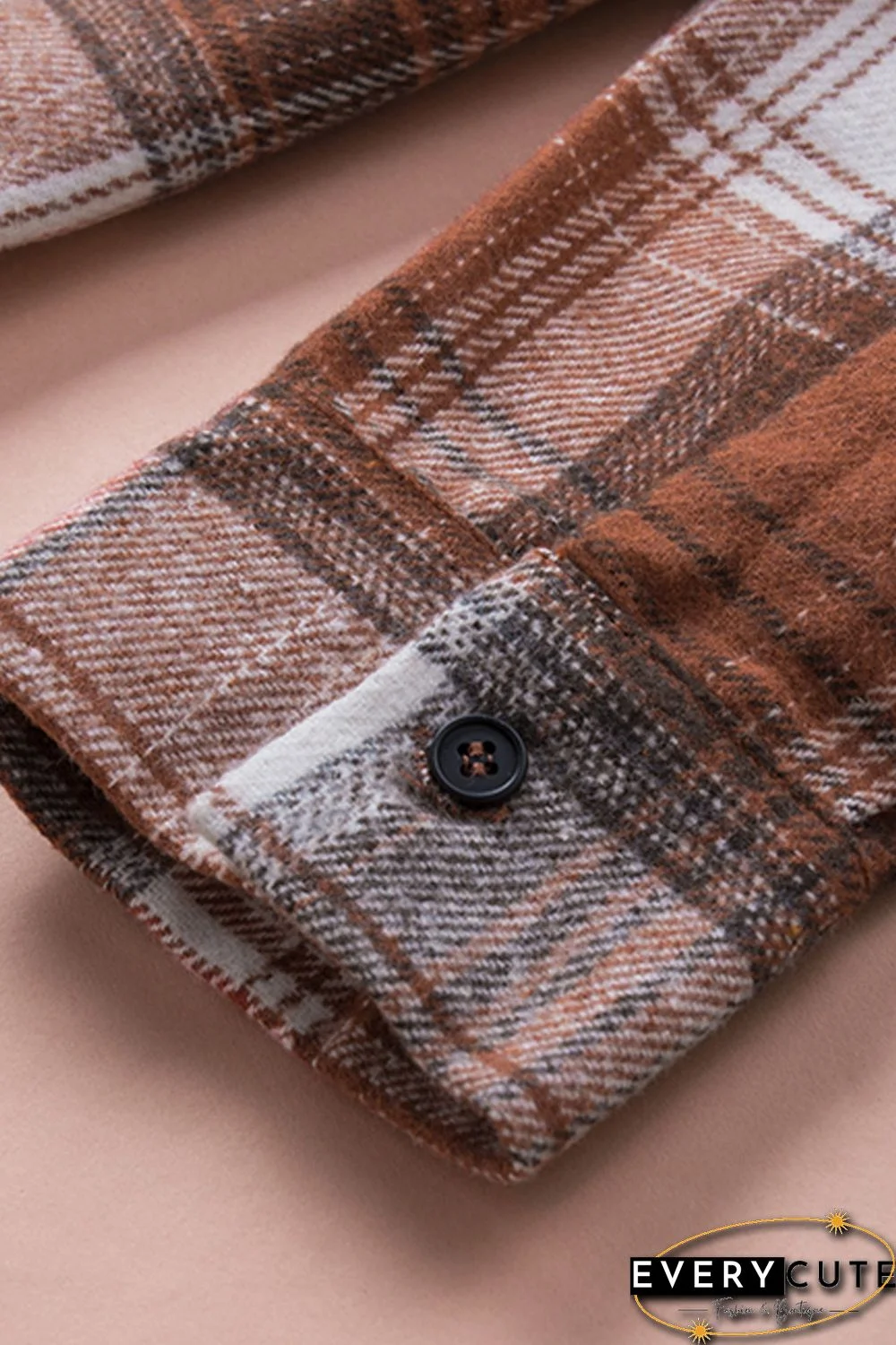 Plaid Long Sleeve Shirt with Pocket