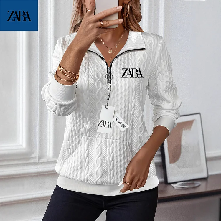 Nowa dzianinowa marynarka garniturowa ZARA z teksturą 2025