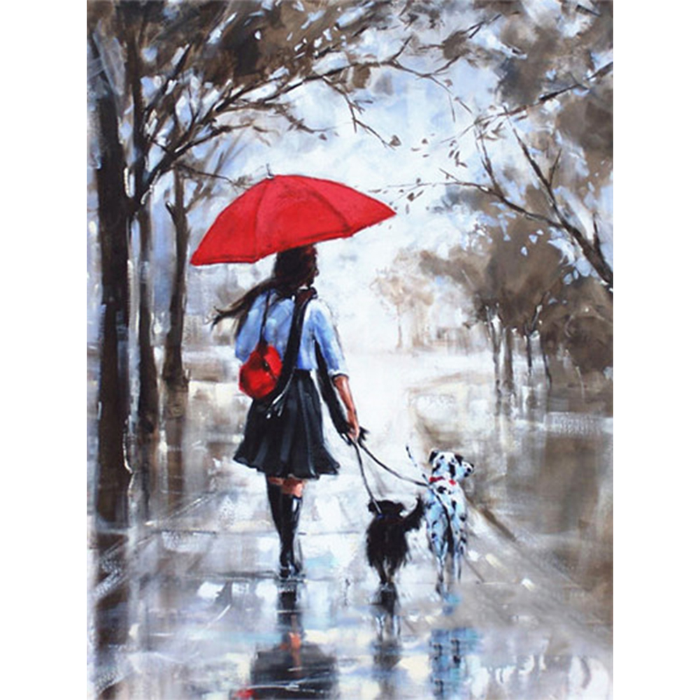 

40*50CM-Umbrella Girl-Square Drill Diamond Painting, 501 Original