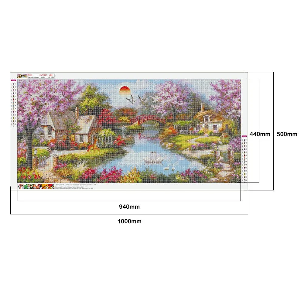 Diamond Painting - Full Round Drill - Dream Life (100*50cm)