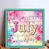 July-18CT Stamped Cross Stitch 25*25cm/9.84*9.84in tapestrymarket