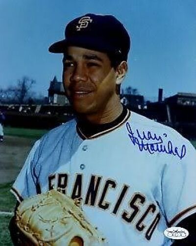 Juan Marichal Signed Jsa Certed Sticker 8x10 Photo Poster painting Autograph Authentic