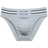 Men's Sexy Color Stripe Seamless Low Waist Letter Briefs