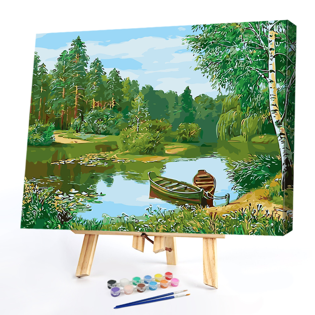 

50*40CM Paint By Numbers-Wild Lake, 501 Original