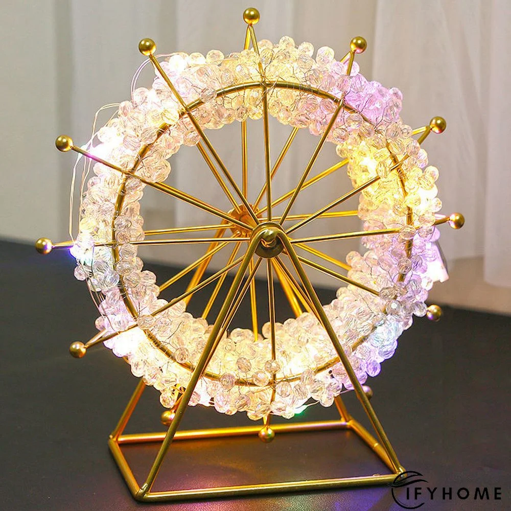 Creative diy handmade gypsophila beaded ferris wheel ornaments colorful beads | IFYHOME