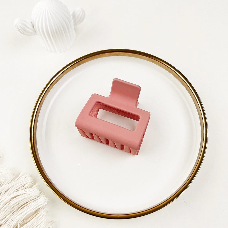 Fashion Solid Color Plastic Hair Claws