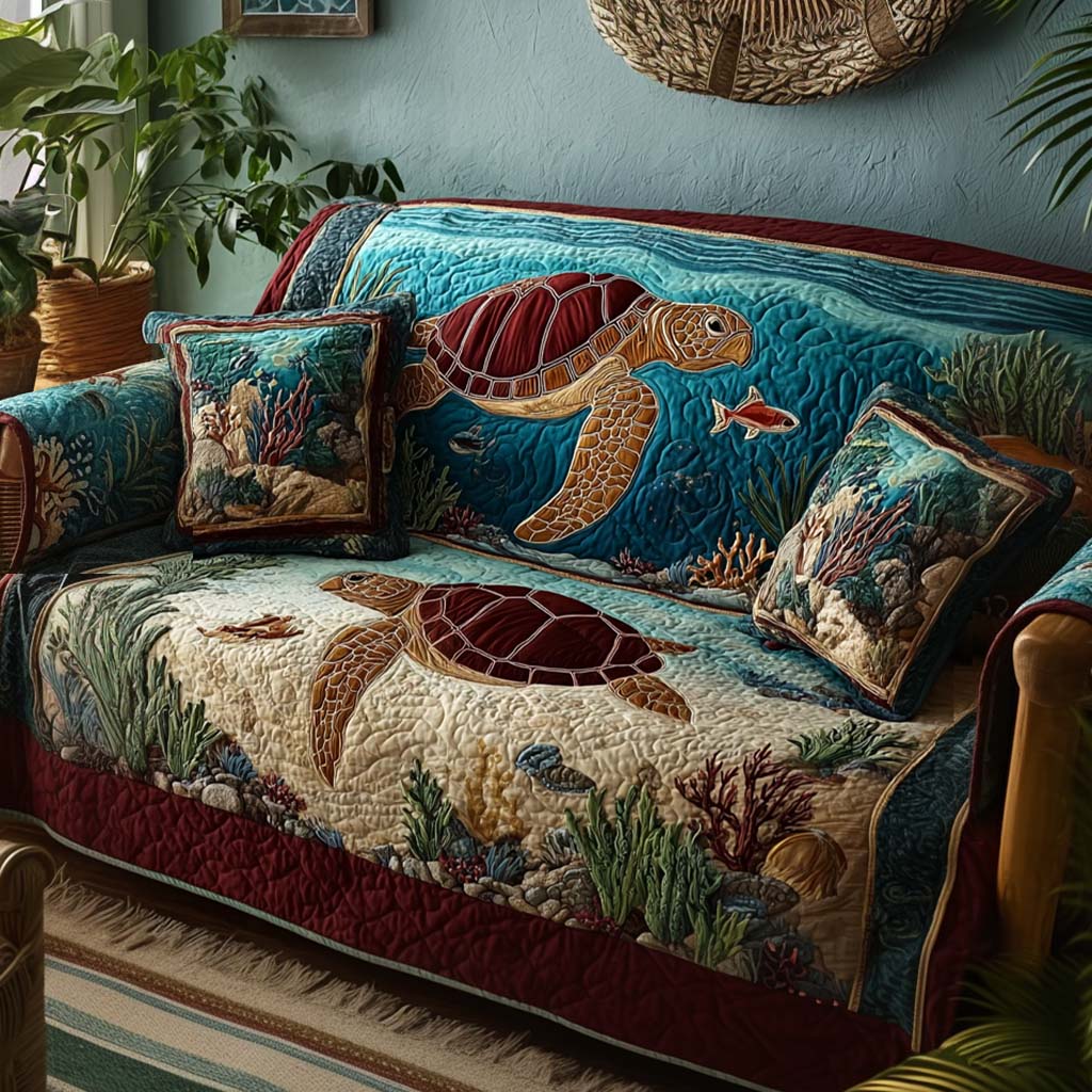 Turtle Quilted Sofa Cover NCU0VT361 everthome