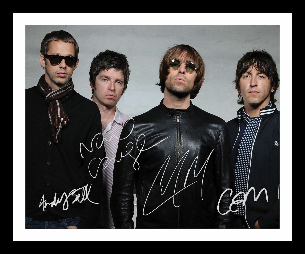 Oasis Autograph Signed & Framed Photo Poster painting