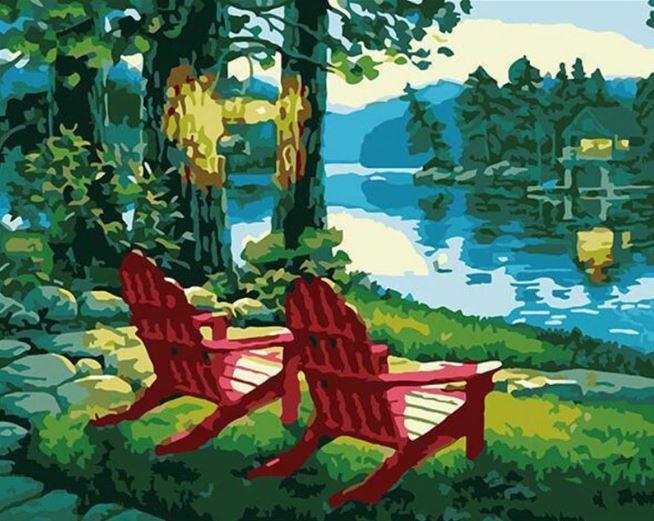 

Lakeside Chair – Paint By Numbers - 40*50CM, 501 Original