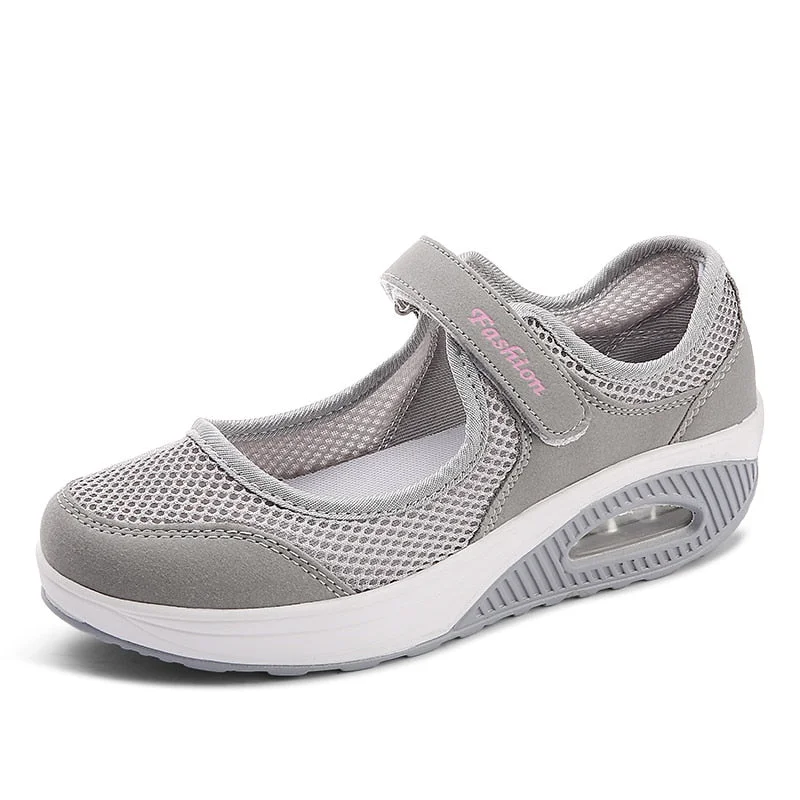 35-42 Summer Breathable Women Sneakers Healthy Walking Mary Jane Shoes Sporty Mesh Sport Running Mother Gift Light Flats Shoes