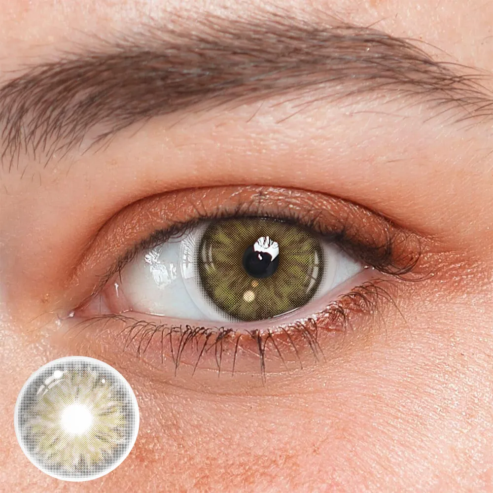 Cyrene Honey Brown Coloured Contact Lenses