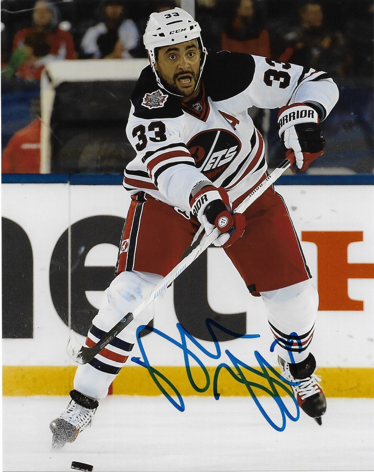 Winnipeg Jets Dustin Byfuglien Signed Autographed 8x10 Photo Poster painting COA