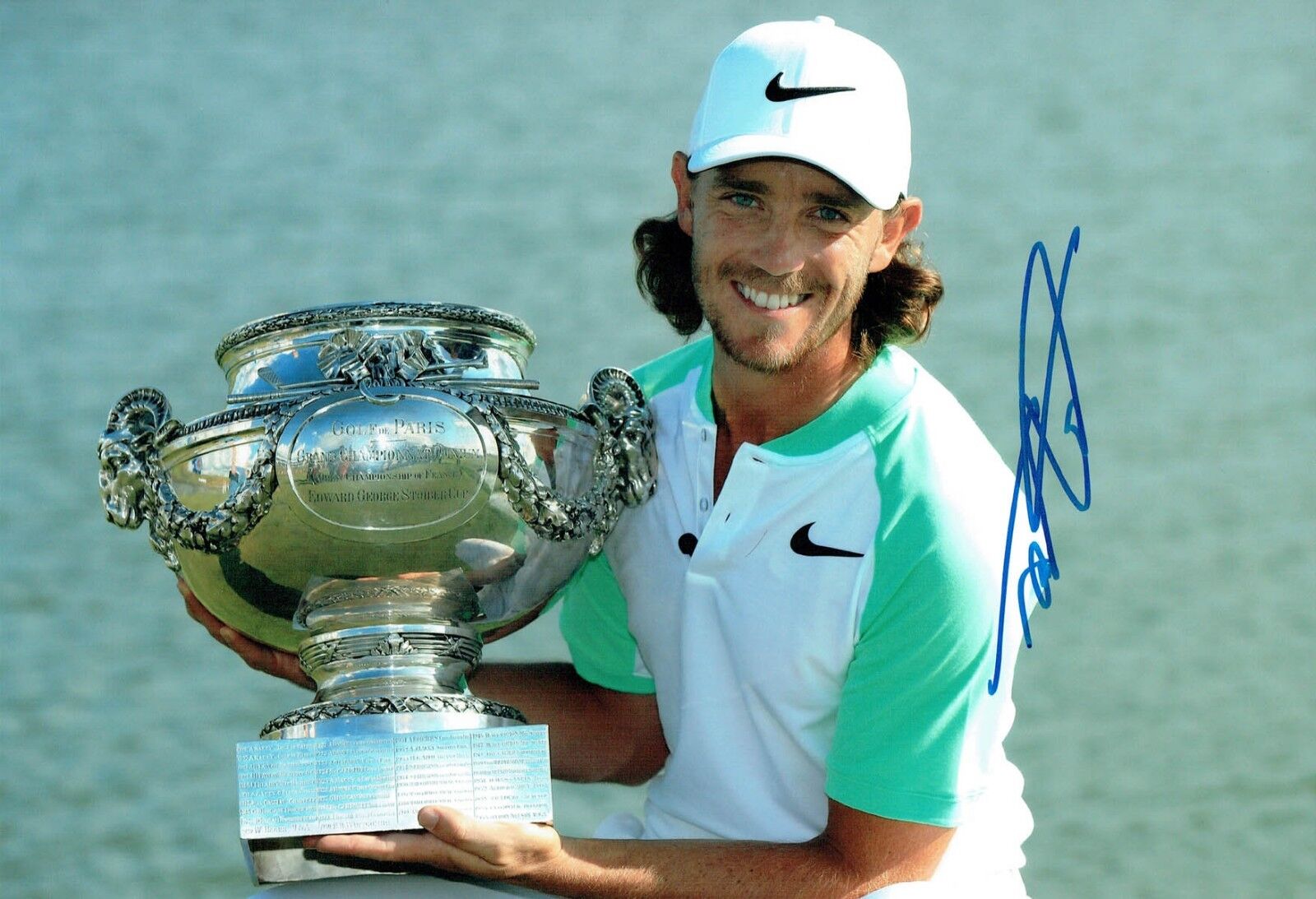 Tommy FLEETWOOD 12x8 Photo Poster painting 1 Signed Autograph GOLF AFTAL COA France Open Winner