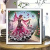 Dancing beauty 5d bricolage diamant art peinture kits foret partiel gem art 30x30cm