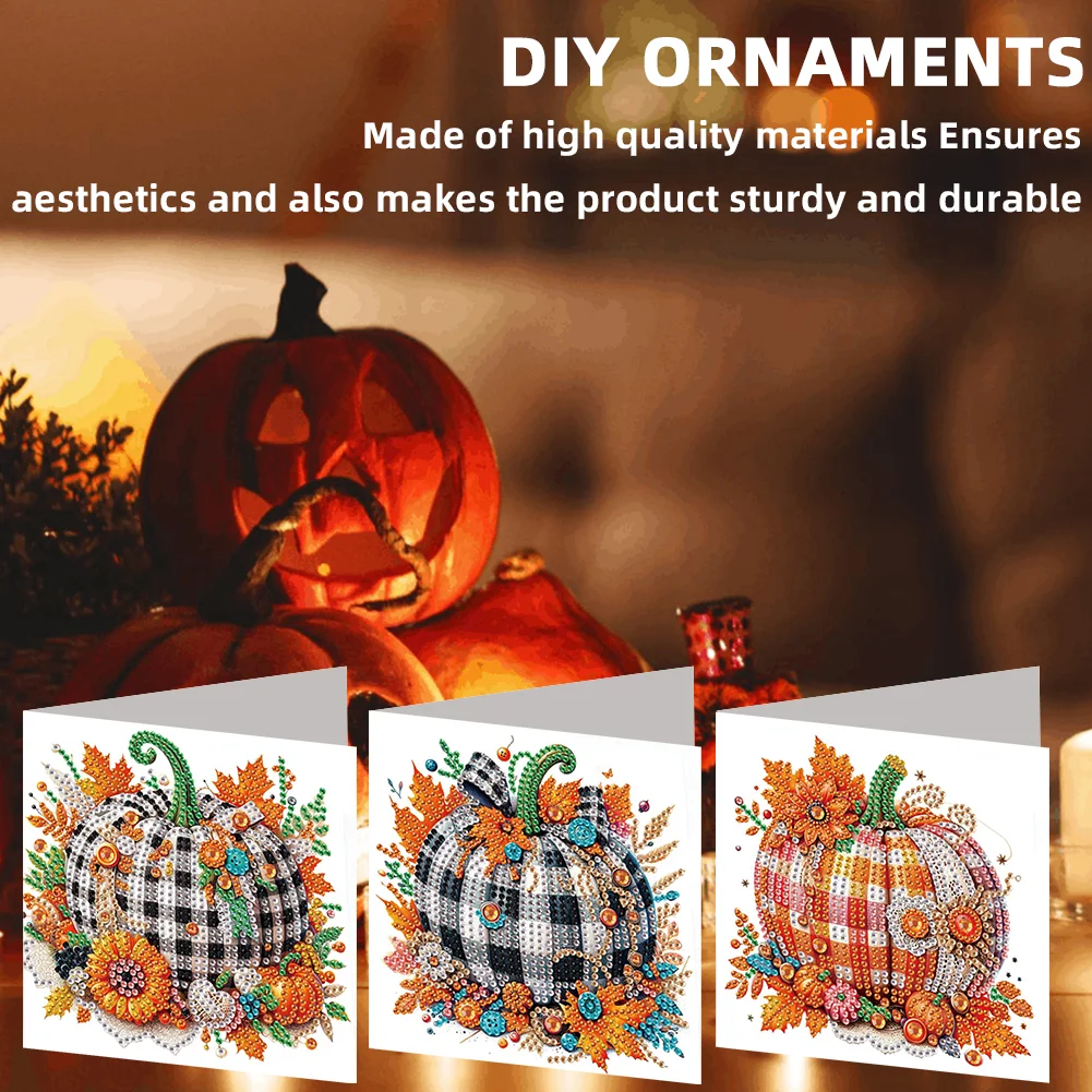 6PCS DIY Diamond Art Greeting Cards Congratulations Cards & Gifts (Halloween)