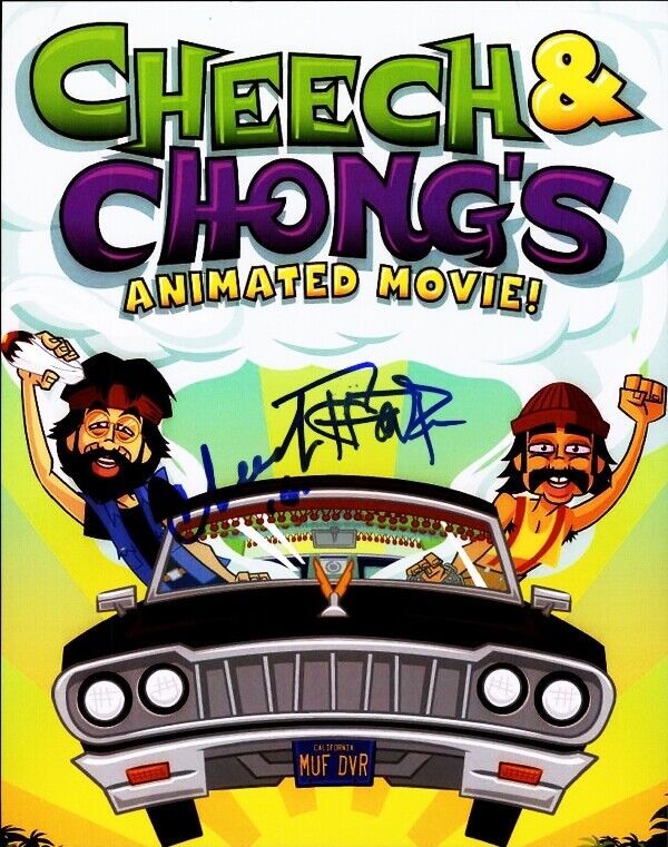 Cheech & Chong authentic signed celebrity 8x10 Photo Poster painting W/Cert Autographed 42216c1