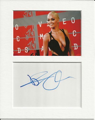 Rita Ora music signed genuine authentic autograph signature and Photo Poster painting display