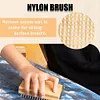 3Pcs Ski Waxing Brush Kit Portable Ski Snowboard Tuning Brush for Outdoor Skiing