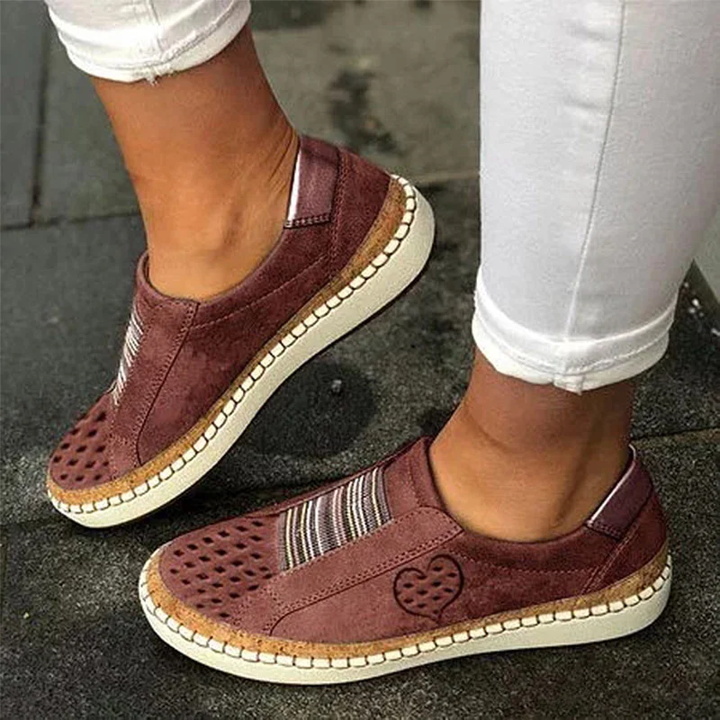 Women's Breathable Hollow Loafers Walking Casual Flats