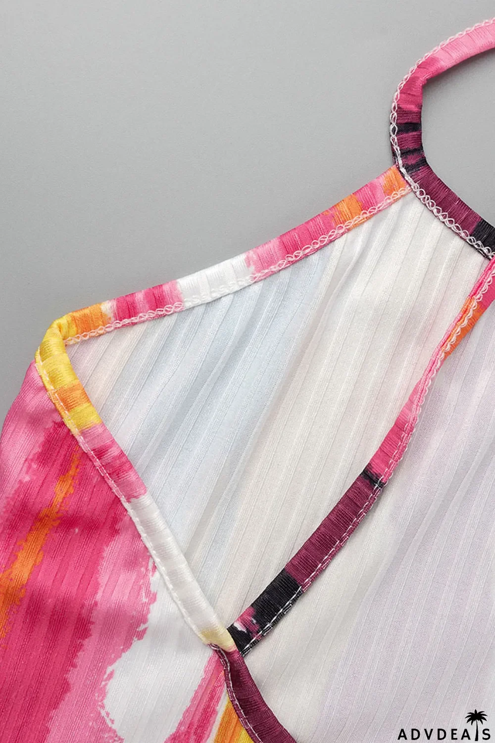 Purple Sexy Striped Print Patchwork Spaghetti Strap Sling Dress Dresses