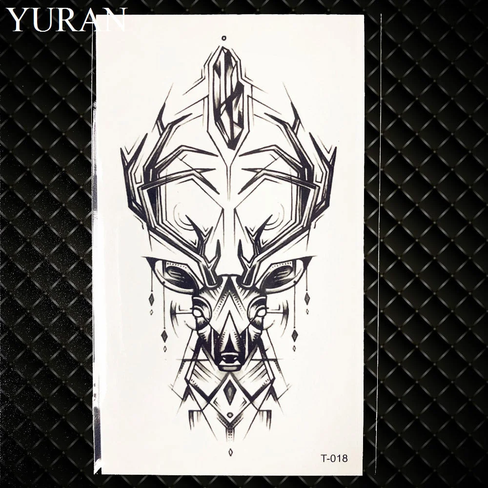 Watercolor Dream Catcher Temporary Tattoo Women Tribal Tattoo Sticker Black Dreamcatcher Fake Flash Tatoo Girl Body Arm Shoulder