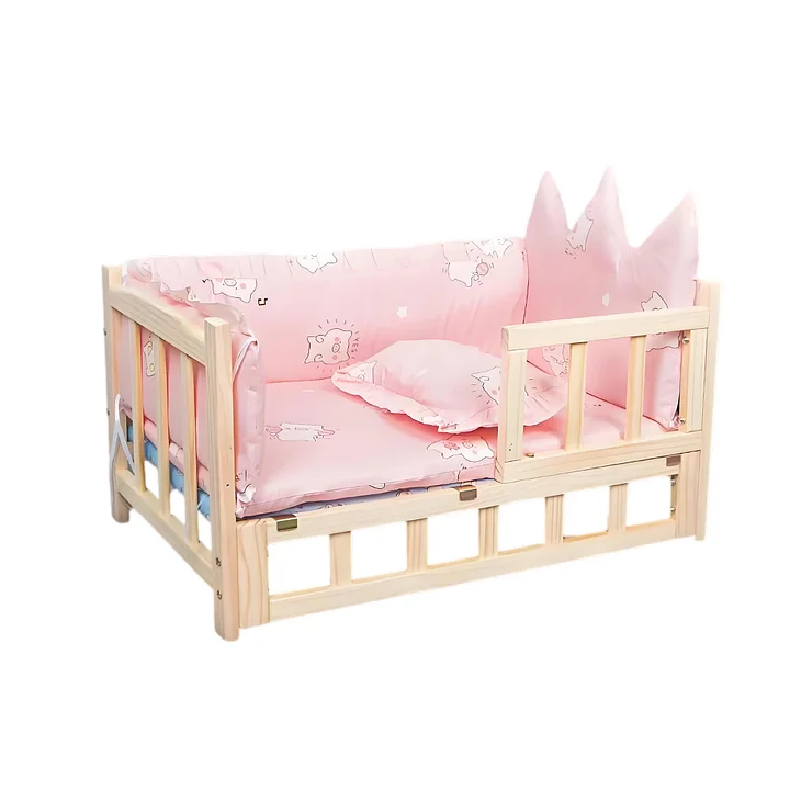 KIPETS 341 四季対応 天然木ペットベッド（脚付き） - 愛犬・愛猫の