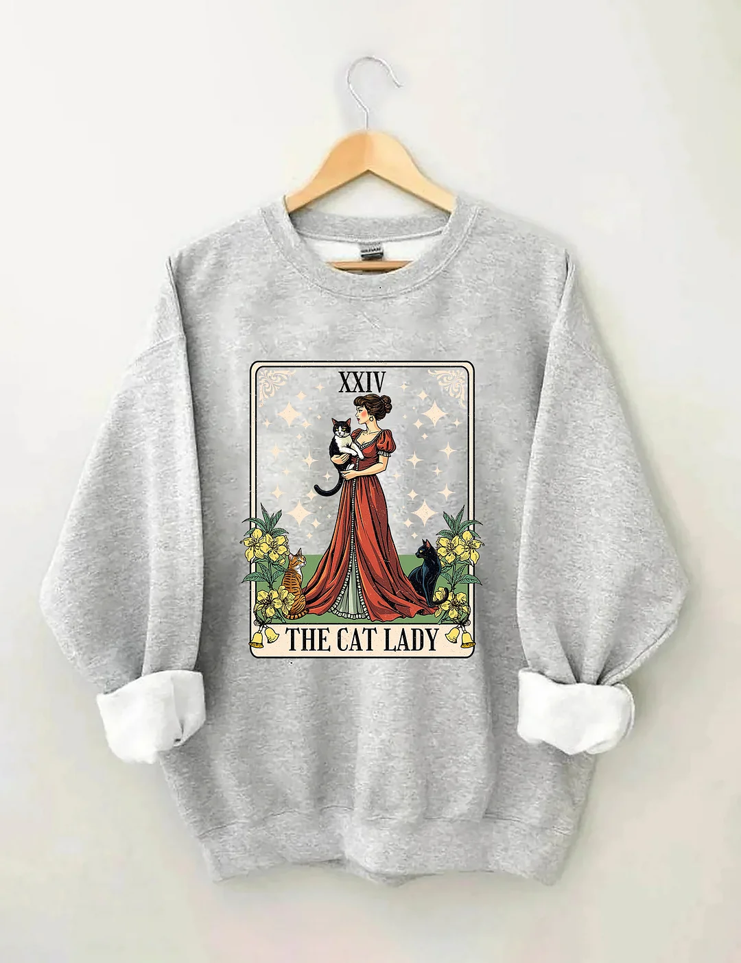 Cat Lady Tarot Card Sweatshirt