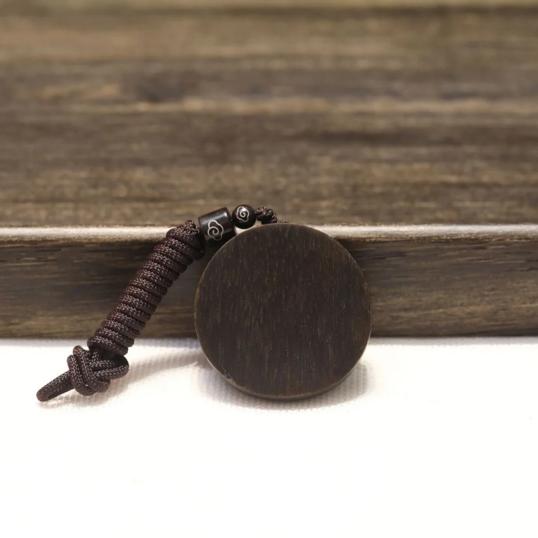 Brunei Agarwood Sinking Grade Carving 4.5 Phoenix Amulet Pendant Necklace 