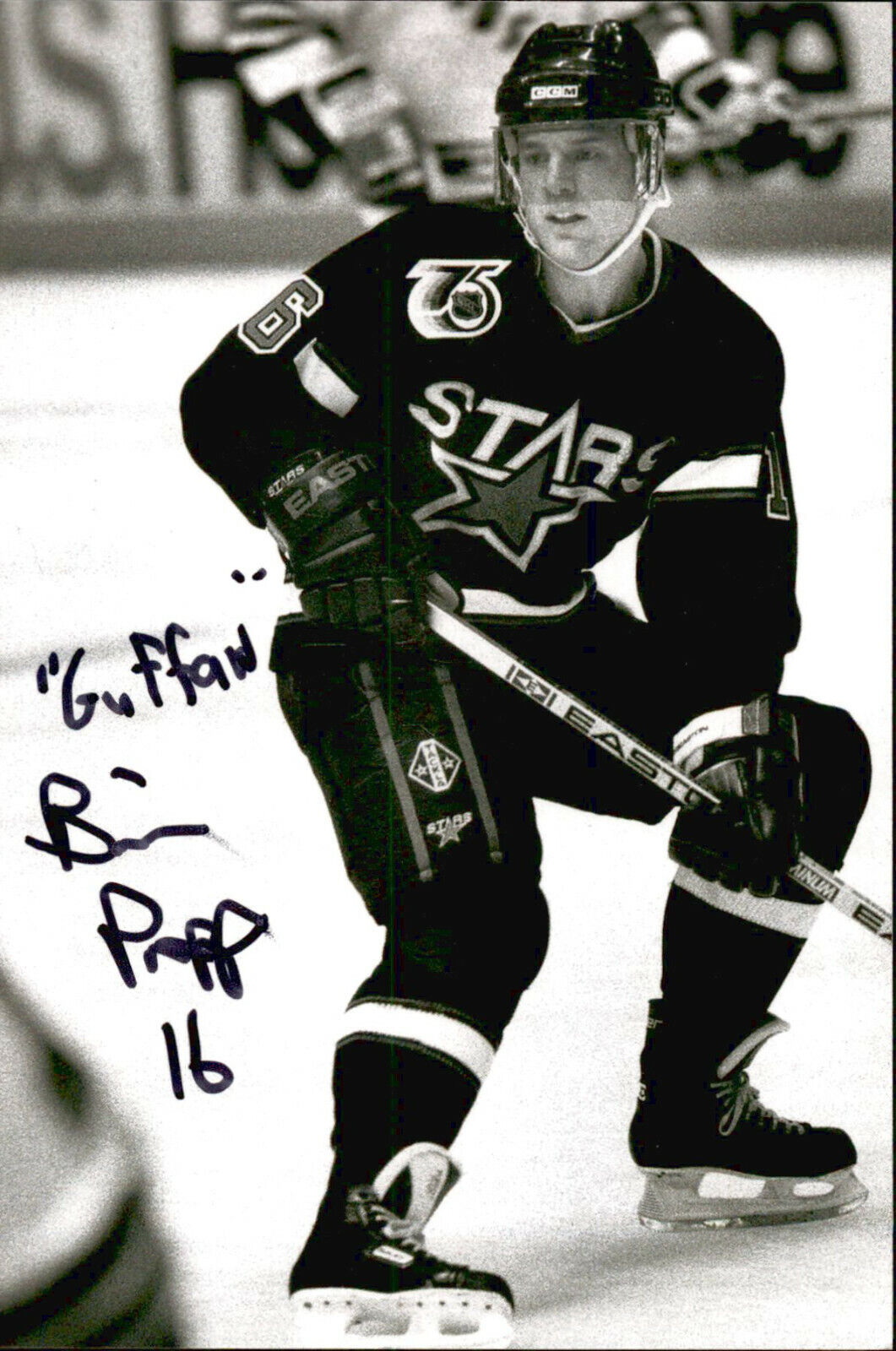 Brian Propp SIGNED autographed 4x6 Photo Poster painting MINNESOTA NORTH STARS