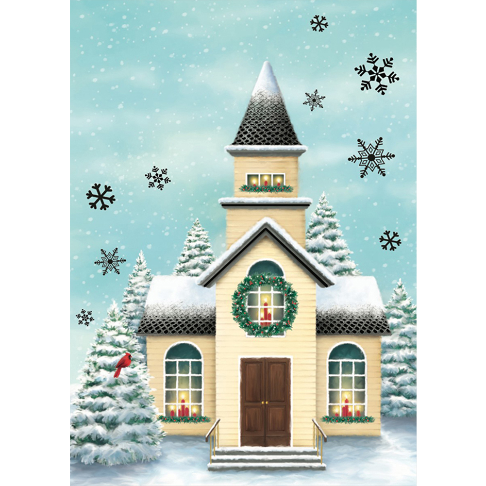 

Christmas Church - Round Drill Diamond Painting - 30*40CM, 501 Original