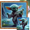 Yoda-11CT Stamped Cross Stitch 40*40cm tapestrymarket