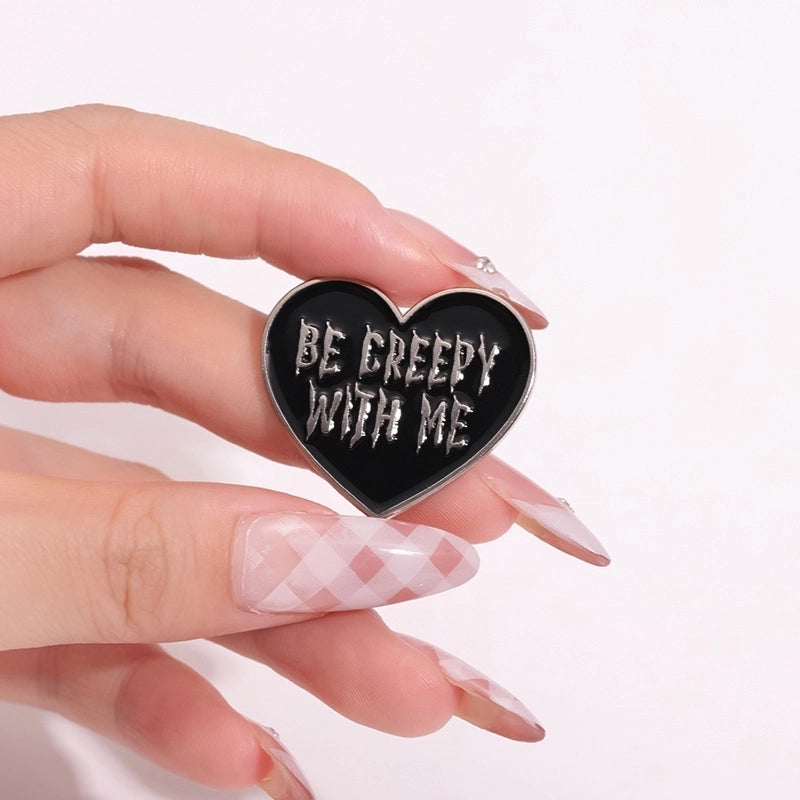 Cartoon Style Cowboy Style Artistic Pin Letter Heart Shape Alloy Stamping Stoving Varnish Plating Unisex Brooches