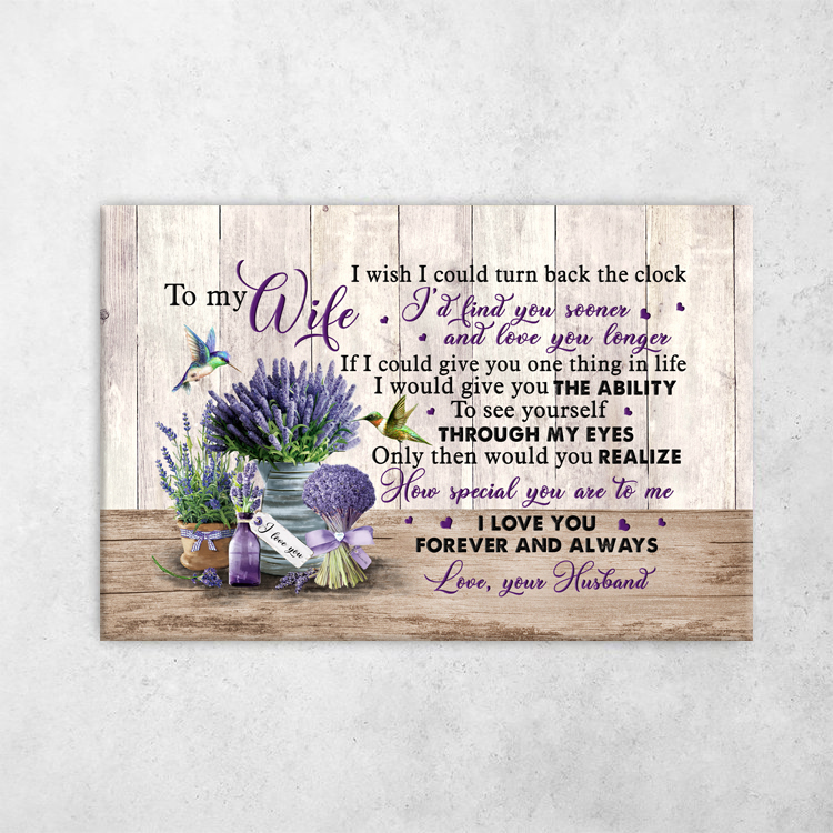 To My Wife -  In My Eye You Are Special Couple Landscape Canvas Wall Art 