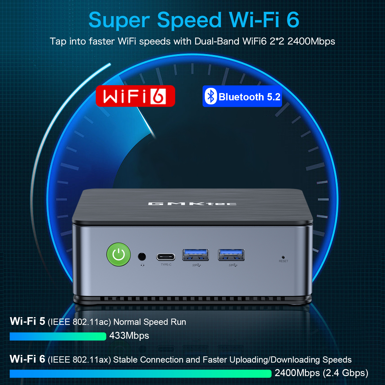 12th Gen Intel Core i7 12650H Mini PC--NucBox K3 Pro