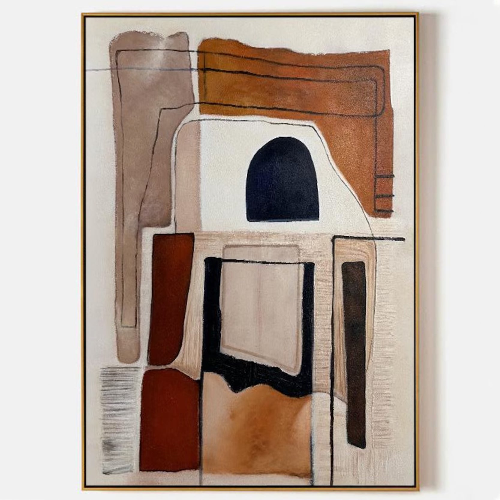 Arabelart &ldquo;Lines Between Spaces&rdquo; &ndash; Minimal Abstract Wall Decor