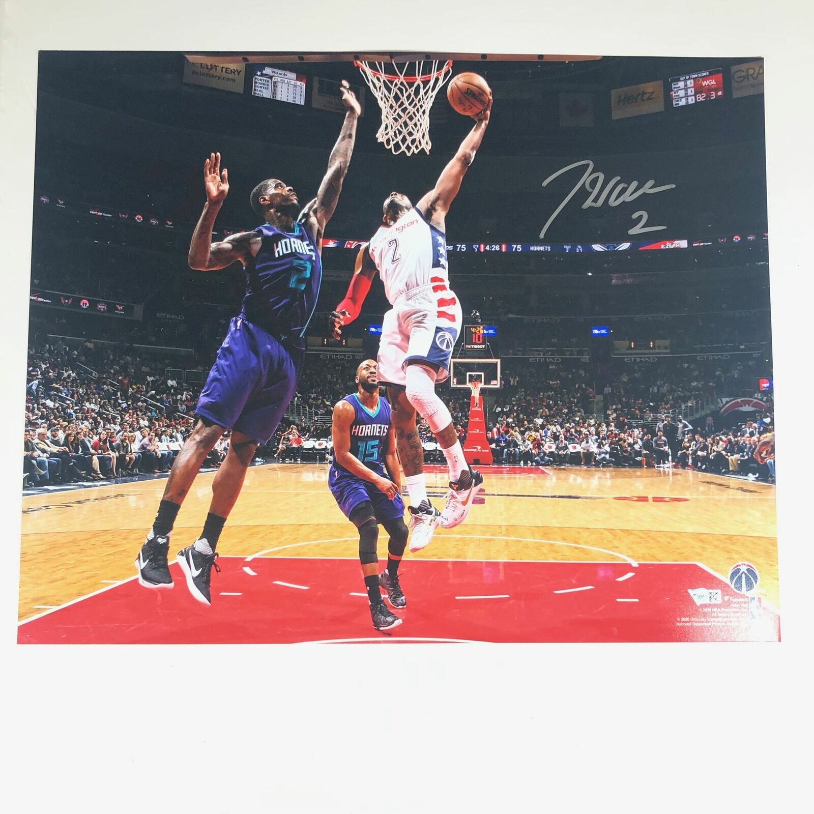 John Wall signed 16x20 Photo Poster painting Fanatics Washington Wizards