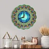 (US Local)DIY Full Drill Special Shape Diamond Painting Datura Clock it