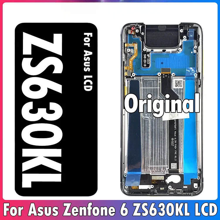 Original 6.4" For Asus Zenfone 6 ZS630KL LCD Display Touch Screen Digitizer Assembly For Asus ZS630KL I01WD LCD Replacement