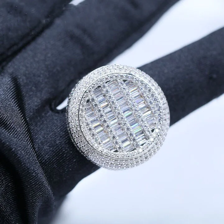 Bling CZ Stone Large Mens Ring