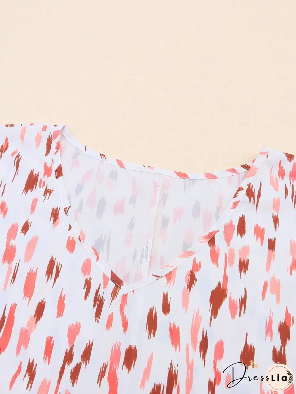 Pink Leopard Print Oversized Dolman Sleeve Plus Size Blouse
