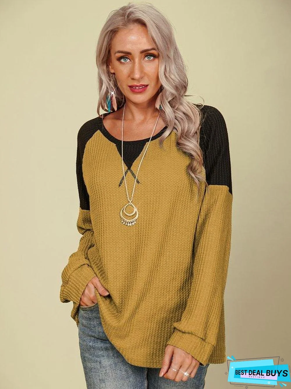 Casual Crew Neck Shirts & Tops