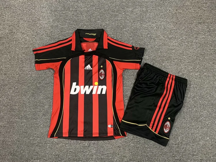 2006/07 AC Milan Home Shirt. - Kids Kit