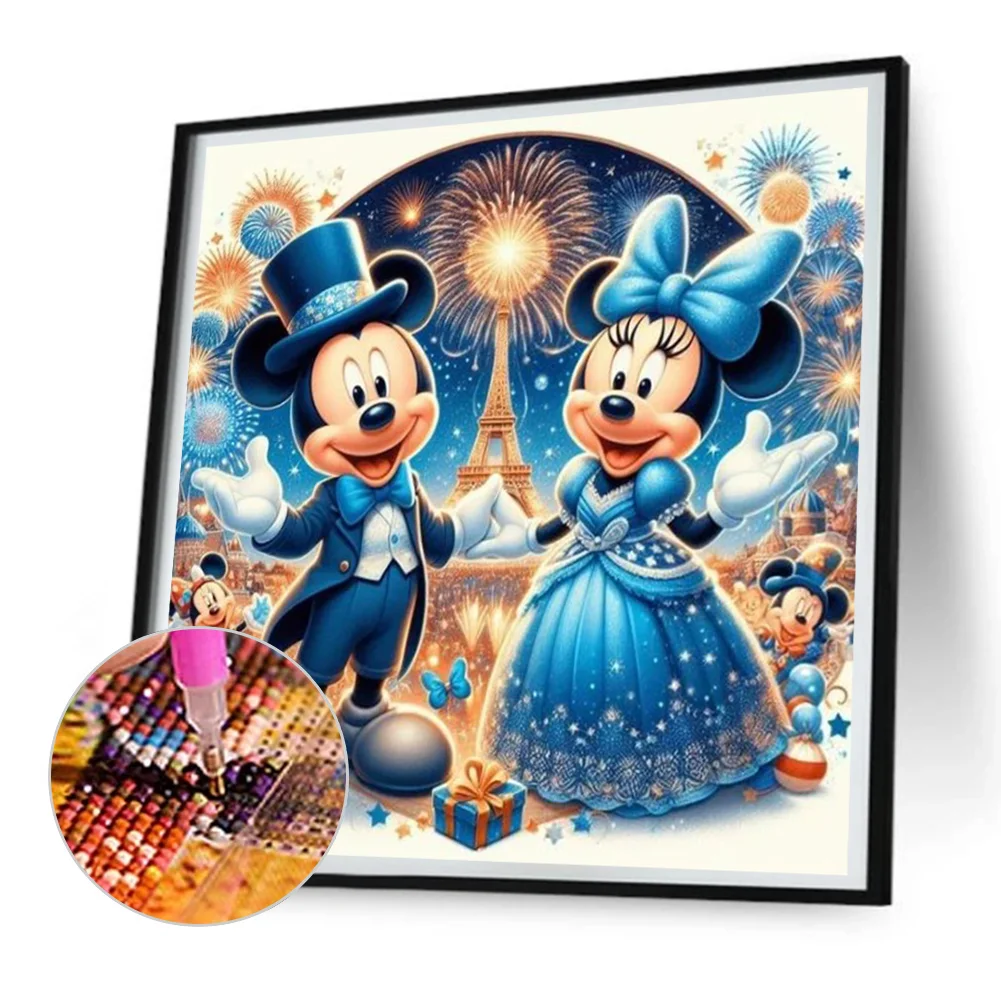 Diamond Painting - Full Round Drill - Mickey Minnie(Canvas|30*30cm)