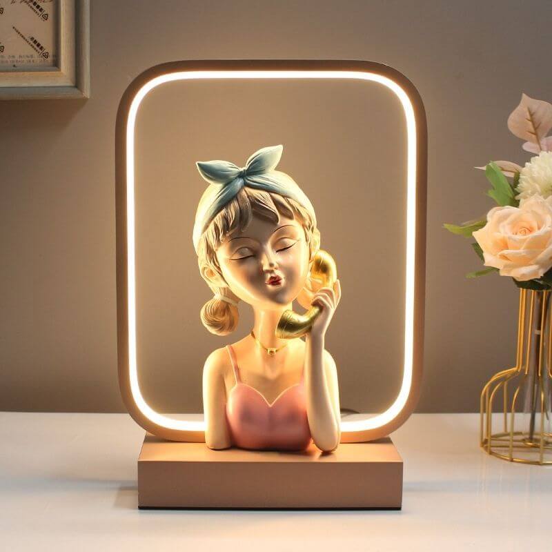 LED Cartoon Girl Lamp