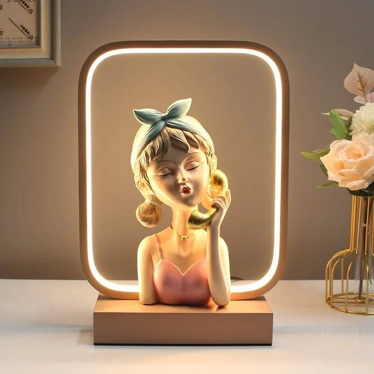 LED Cartoon Girl Night Light - Appledas